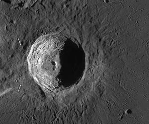 Moon crater aristarchus