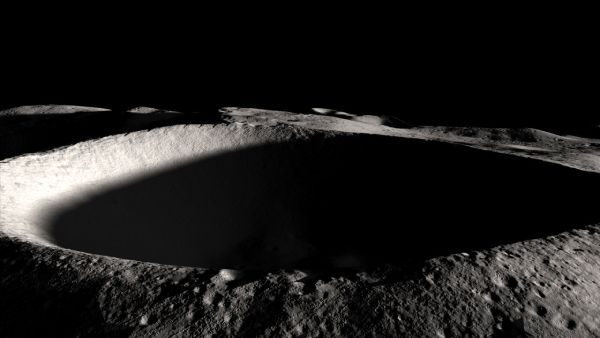 The moon crater