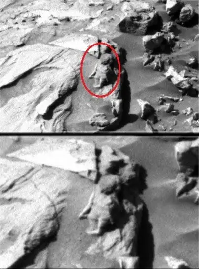 Mummy of alien on Mars