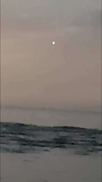UFO sightings at Paraparaumu Beach. Residents of New Zealand captured a UFO