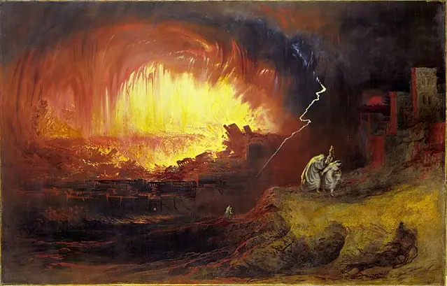 The Destruction of Sodom and Gomorrah, John Martin, 1852.