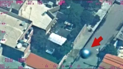 Скриншот из видео со сферическим НЛО из секретного брифинга