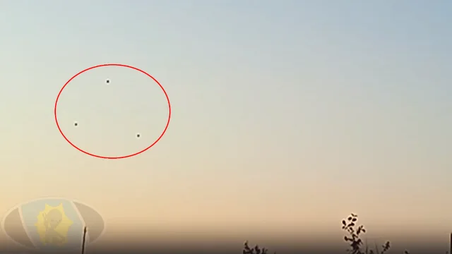 Caught on video a triangular shaped UFO