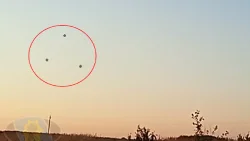 Caught on video a triangular shaped UFO