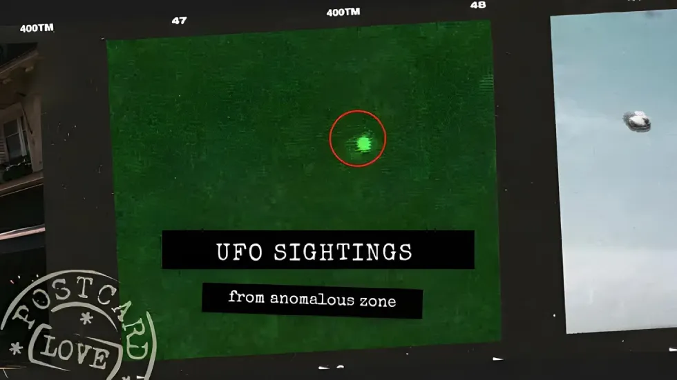 Two UFOs were detected originating from the anomalous zone.