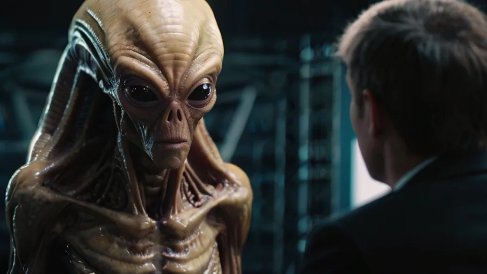In this second part of the interview, the alien is asked further questions.