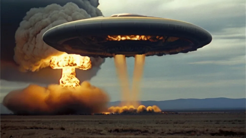 UFO near a nuclear weapons test site