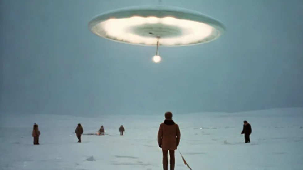 One of a kind photos of 'Arctic UFO's' taken in 1971.