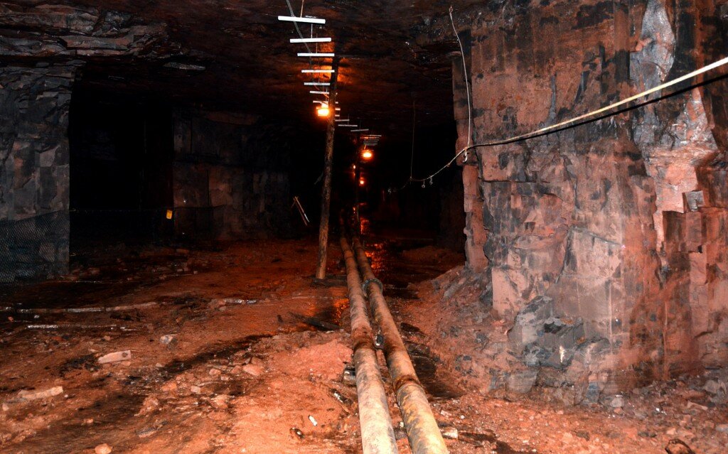 Underground alien base at Iron Mines in Newfoundland
