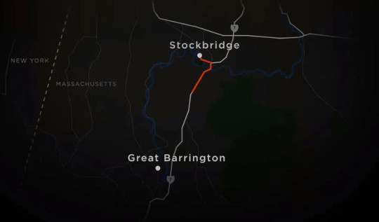The road from STOCKBRIDGE to great Barrington. Image: Unsolved Mysteries/Netflix