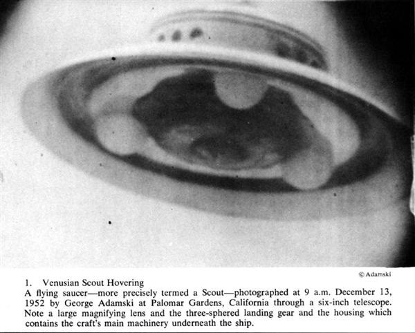 George Adamski UFO contactee flying saucer