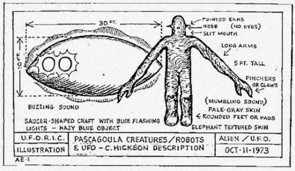 Pascagoula Abduction - the alien abduction of Charles Hickson