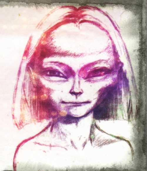 alien woman