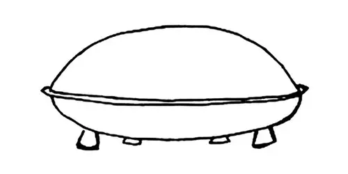 UFO in Trans-en-Provence (drawing by an eyewitness)