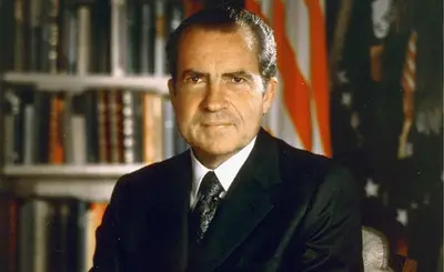 In the photo - President Nixon