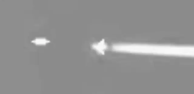 the plane is chasing a UFO