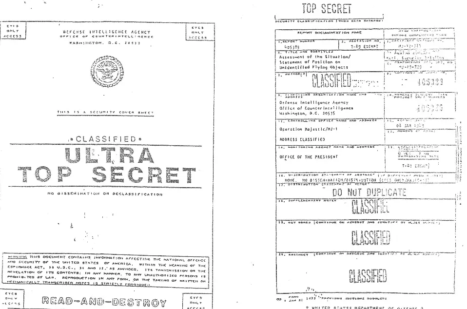 Roswell ufo document