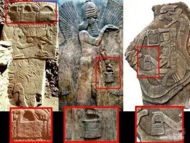 Anunnaki bag found on countless stone sculptures