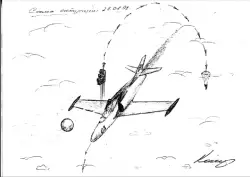The collision of a Russian pilot with a UFO and the crash