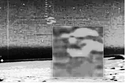 A UFO on the Moon was captured by a NASA orbiter in 1967