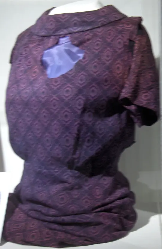 Betty's dress, which she was wearing on the night of the abduction