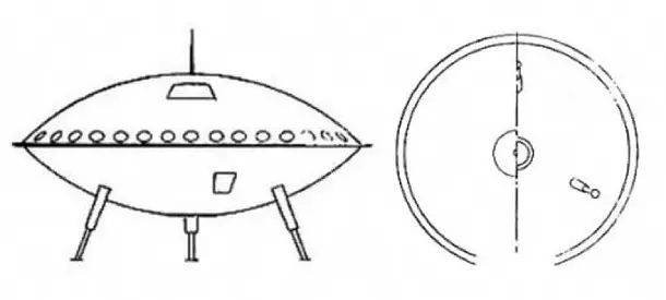 A sketch of a spaceship by Schirmer