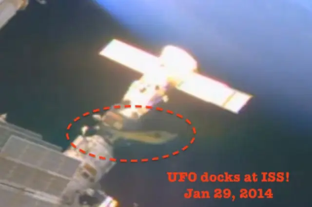 UFO docks at ISS